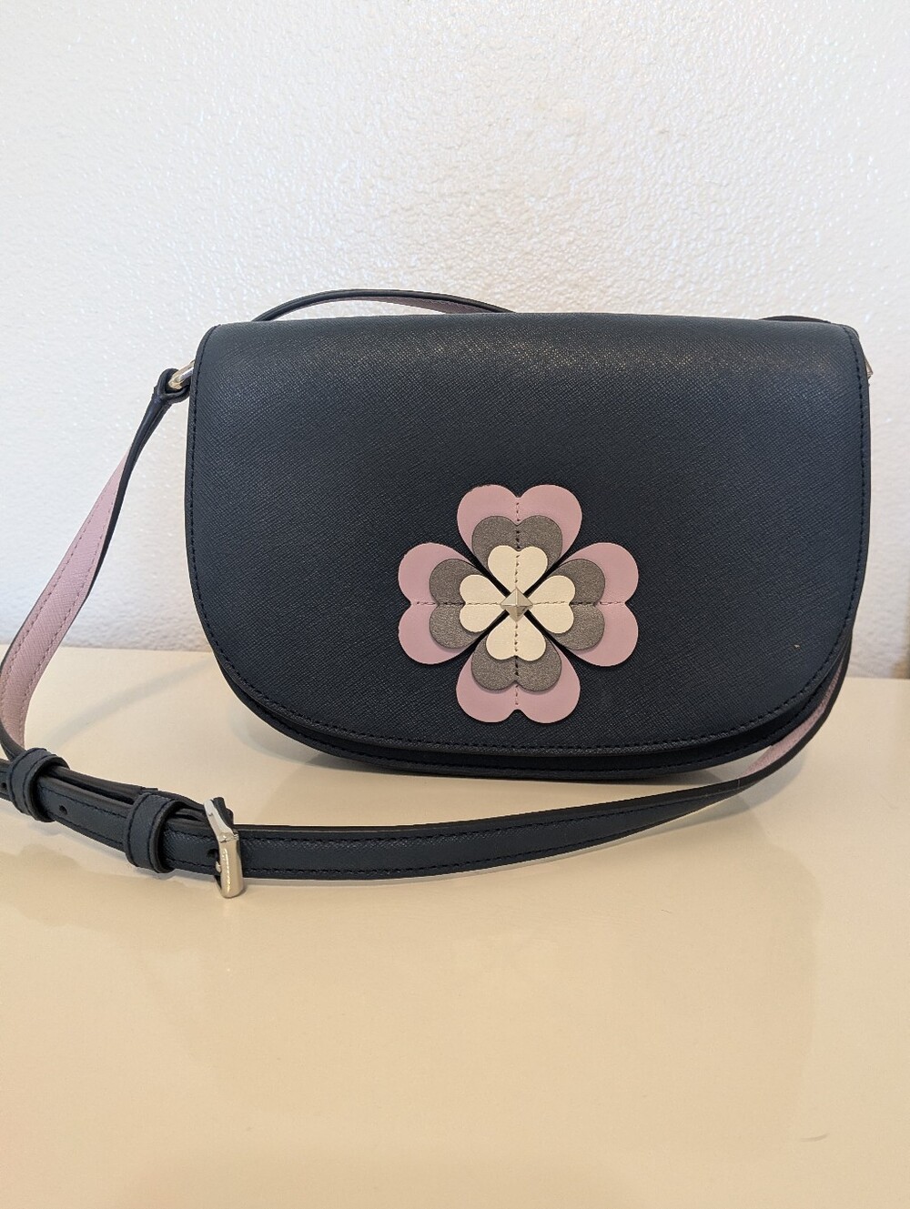 Kate Spade Reilley Crossbody Bag Flower Navy